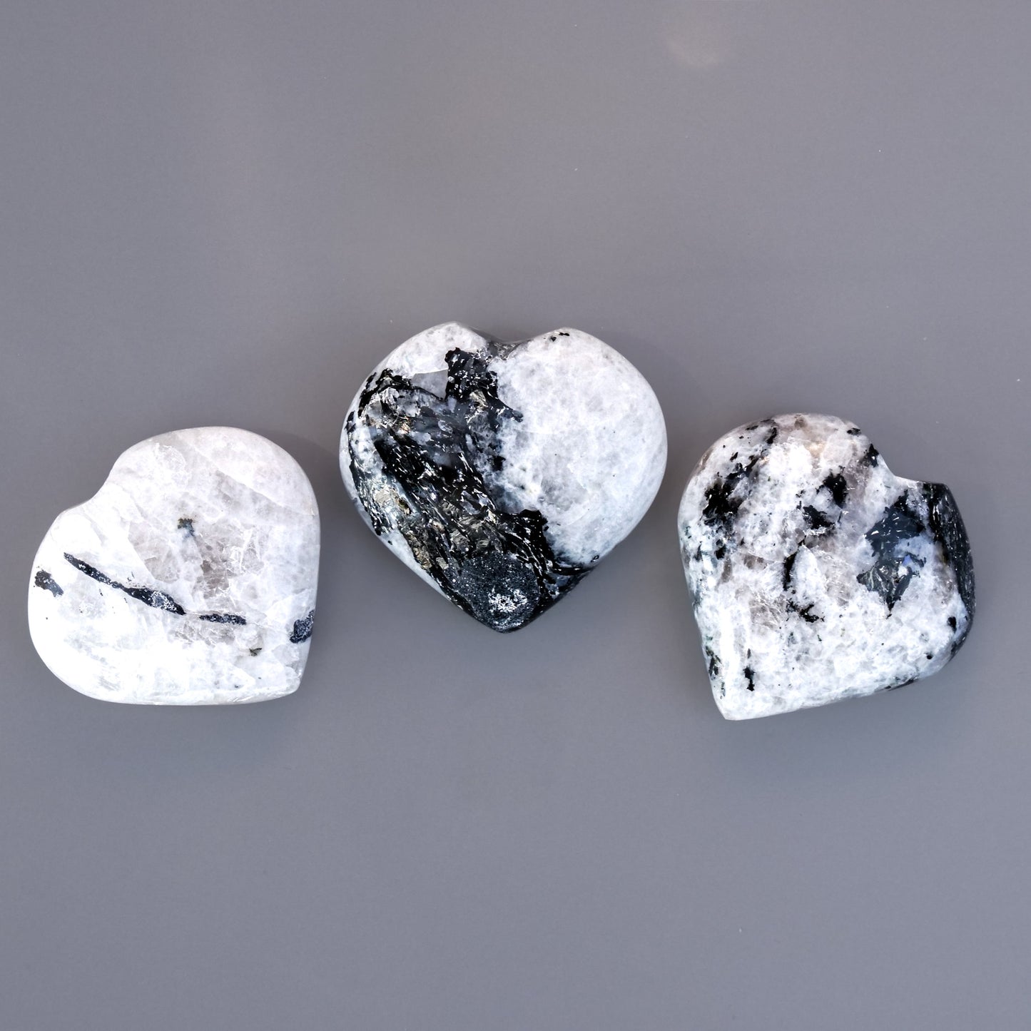 Rainbow Moonstone Heart 1.75-2in