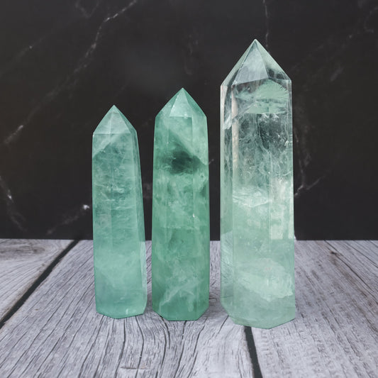 Green Fluorite Tower (4 Options)