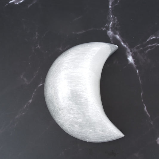 Selenite Moon (4in)