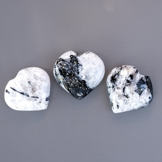 Rainbow Moonstone Heart 1.75-2in