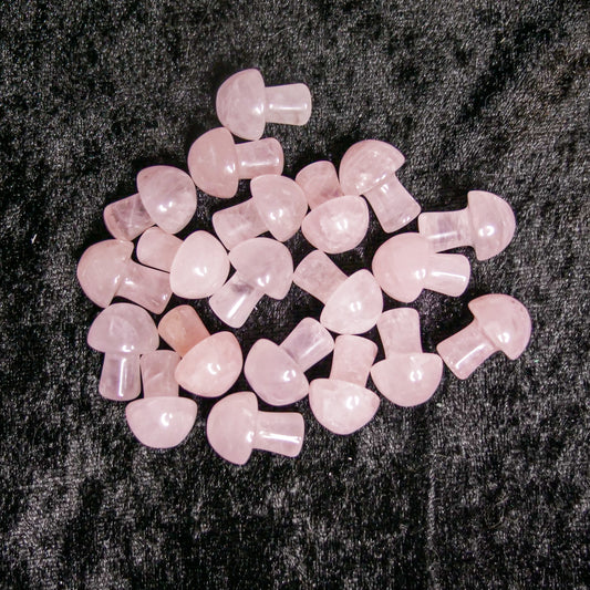 Rose Quartz Mini Mushrooms